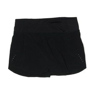 ATHLETA Run With It Skort Black skirt sz Medium  Running Workout Summer  EUC